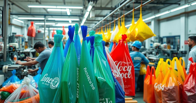 Fábrica de sacolas plásticas personalizadas que transforma sua marca em destaque no mercado