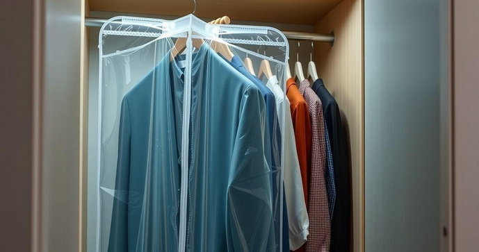 Saco plástico transparente para roupas é a solução ideal para organização e proteção dos seus itens